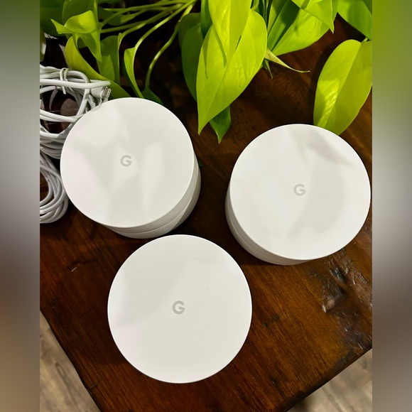 🛜 Google WiFi system 3-Pack Router Replacement Whole Home Coverage (NLS-1304-25) - Picture 5 of 10